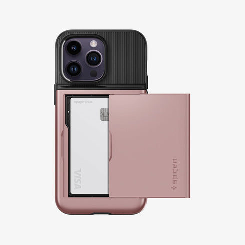 ACS04835 - iPhone 14 Pro Max Case Slim Armor CS in black showing the back